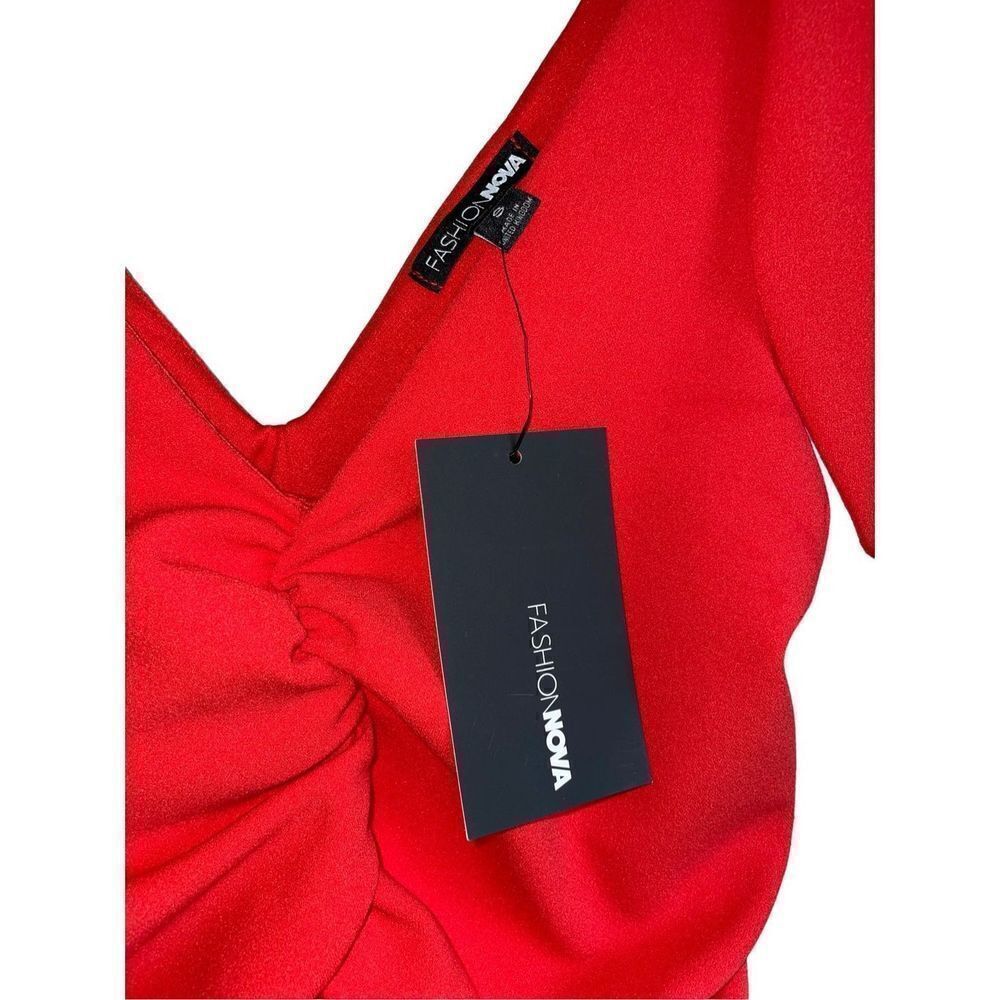 Ruched Tie It Down Crepe Mini Dress - Picture 9 of 16